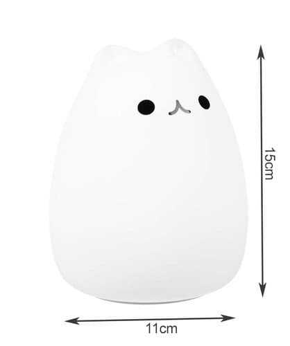Squishy Night Lamp RGB kaukosäätimellä LED-lamppu Cat