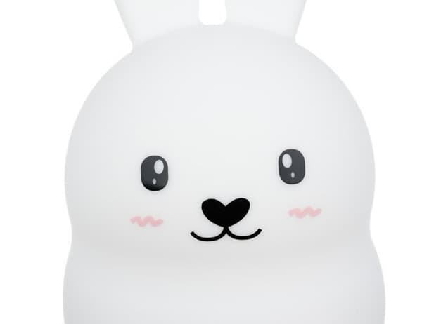 Squishy Nattlampa RGB med Fjärrkontroll LED Lampa Kanin