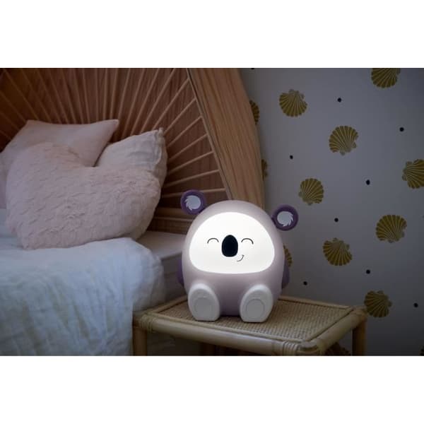 Ljus högtalare &amp; nattlampa - BIGBEN - Koala - Bluetooth 5.0, 15W, Justerbar nattlampa, Timer, USB-C batteri
