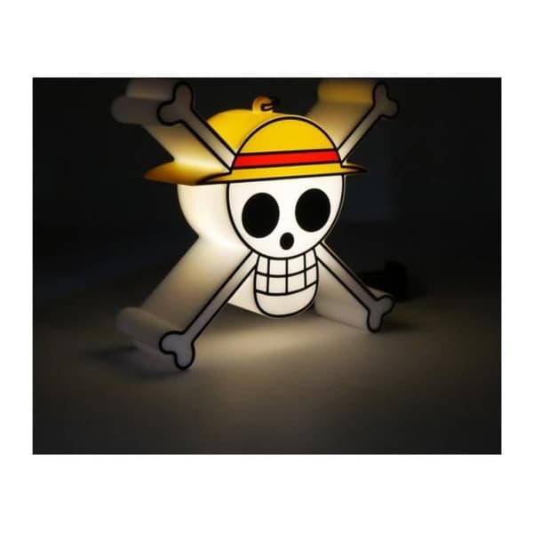 One Piece Skull LED nattlampa för barn - 2 ljuslägen - Bigben - Vit