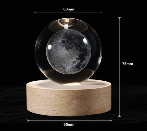 3D-lasten yölamppu, USB - Earth