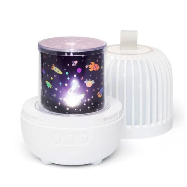 Musikalisk nattlampa och projektor - LUMI - Lumi White - Unisex - 0 månader - Födelse - Batterier - Plast