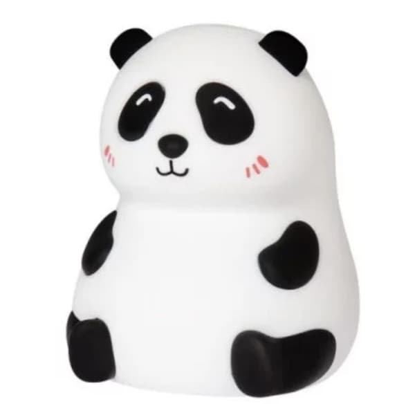 Panda ljus nattlampa i silikon - Little L - Uppladdningsbar USB - Flerfärgad