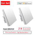 Miniatyrbillede 2 af 2: Smart ZigBee vægkontakt, understøtter 800W belastning, brandsikkert PC-materiale,INGEN neutral 2KeyX2