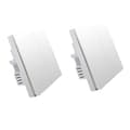 Miniatyrbillede 1 af 2: Smart ZigBee vægkontakt, understøtter 800W belastning, brandsikkert PC-materiale,INGEN neutral 2KeyX2