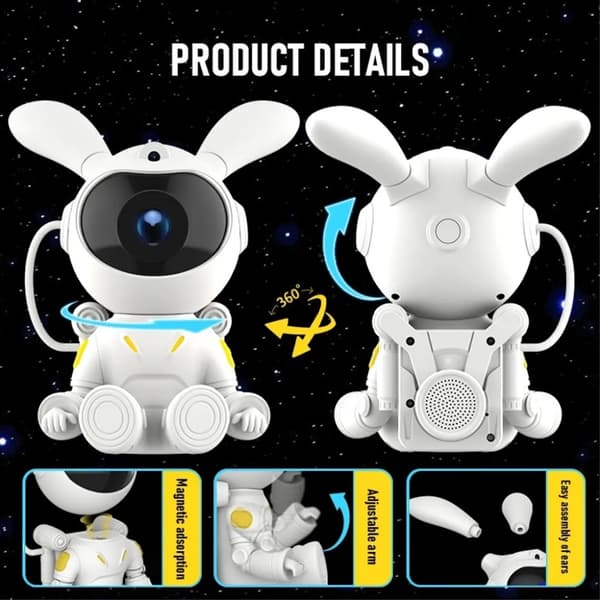 SiGN Stjärnprojektor Lampa med Bluetooth Högtalare - Space Rabbit