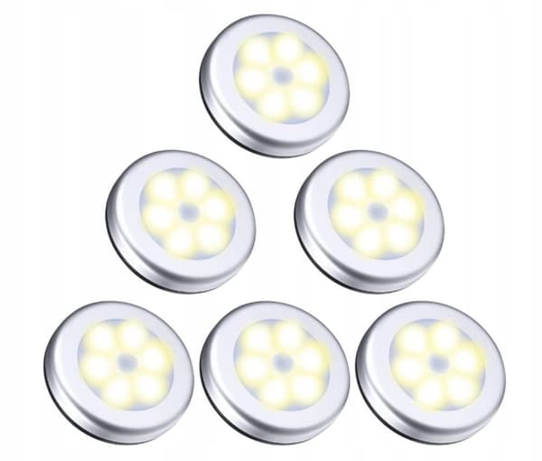 Skuffelampe med MOTION SENSOR SILVER Batteridrevet skabslampe