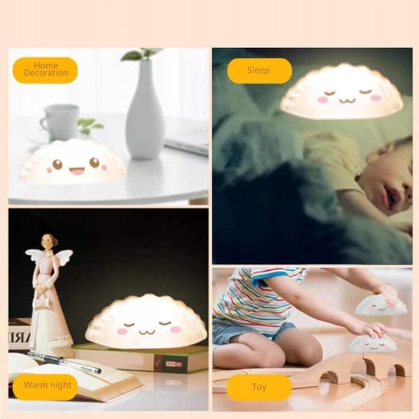 Silikon nattlampa i form av en DUMPLING Soft Batteridriven lampa