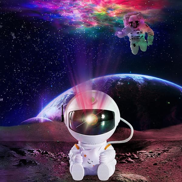 Stjärnprojektor - Nattlampa LED Galaxy projektorlampa - Astronaut med Gitarr