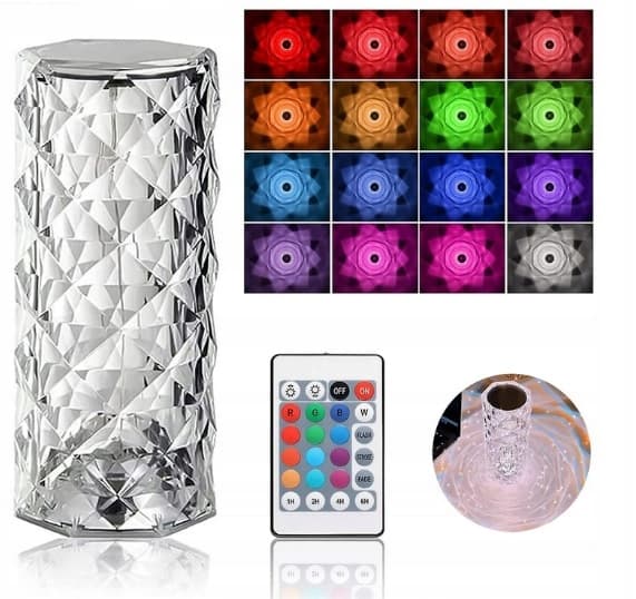 LED NAT LAMPE CRYSTAL TIKTOK RGB TRÅDLØS