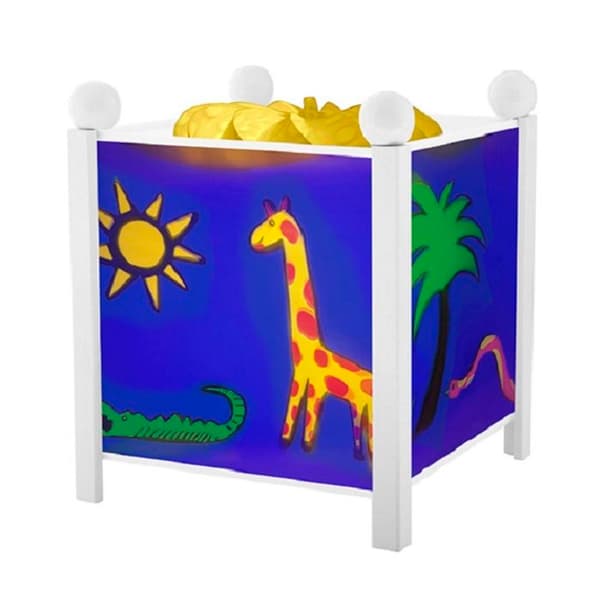 Jungle Magic Night Light Lykta Vit Trä - BYXA - Från 3 år - Blandat - Batterier