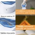Miniatyrbild 2 av 4: INN Quicksand Nattljus 7 Färger Touch Control Prydnads Nattljus 3D Dekoration Dynamisk Sand Bild Timglaslampa