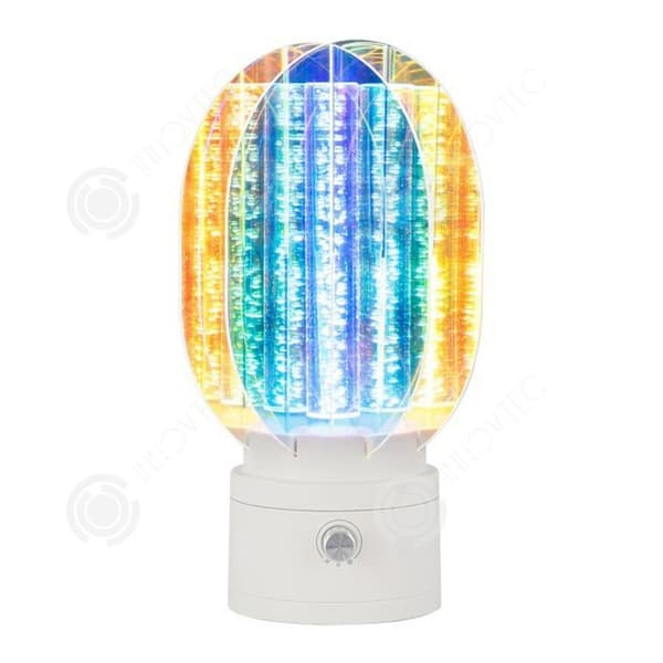 INN LED nattlampa med färgad aurora, uppladdningsbar, justerbar ljusstyrka, aurora-projektor med stjärnhimmel, snurrande sänglampa