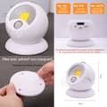 Miniatyrbild 2 av 4: INN LED Nattljus Induktion Magnetisk Attraktion Inomhus LED-ljus 360 graders rotation trådlös med rörelsesensor