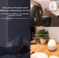 Miniatyrbild 3 av 4: INN Night Light 650mAh Äggformad nattlampa med 9 ljudeffekter Vitt brus Stressreducering Varmljus Nattlampa