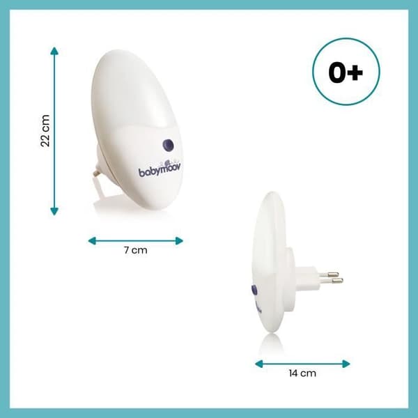Babymoov Eco-consumption LED vägg nattlampa, Universal