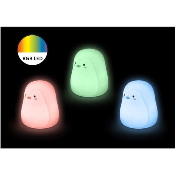 LED RGB dekorativa nattlampor med batteri Rabalux Baloo 0,4W - vit - 12x16,5x11,5 cm