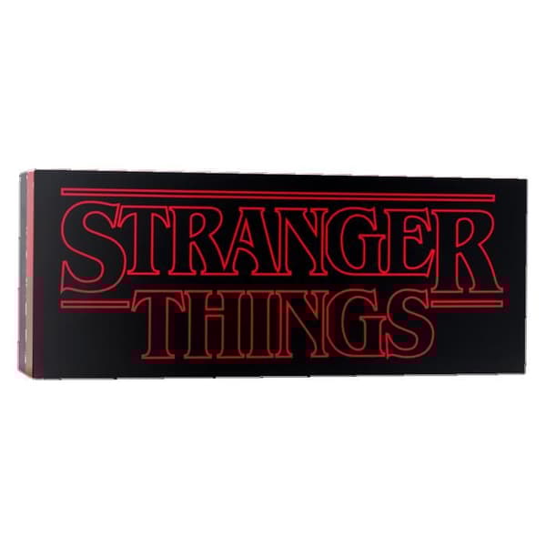 Dekorativ belysning - PALADONE - Stranger Things-logotyp - Röd och svart - 30 cm - LED Svart, Röd