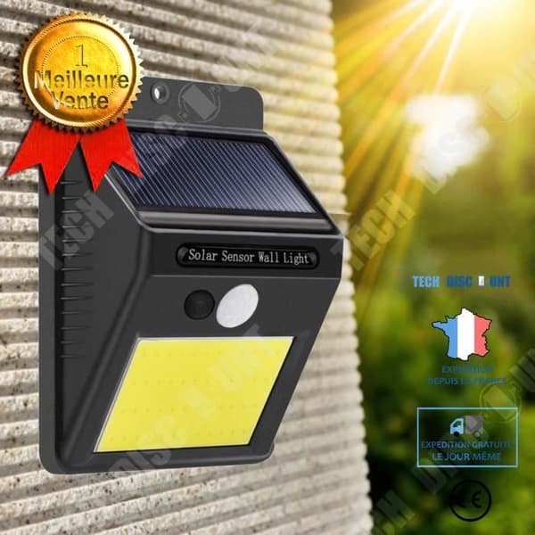 TD® 48 LED solcellsdriven rörelsesensorlampa, vattentät för vägg, trädgård...-Utomhusbelysning solenergiladdning IP64