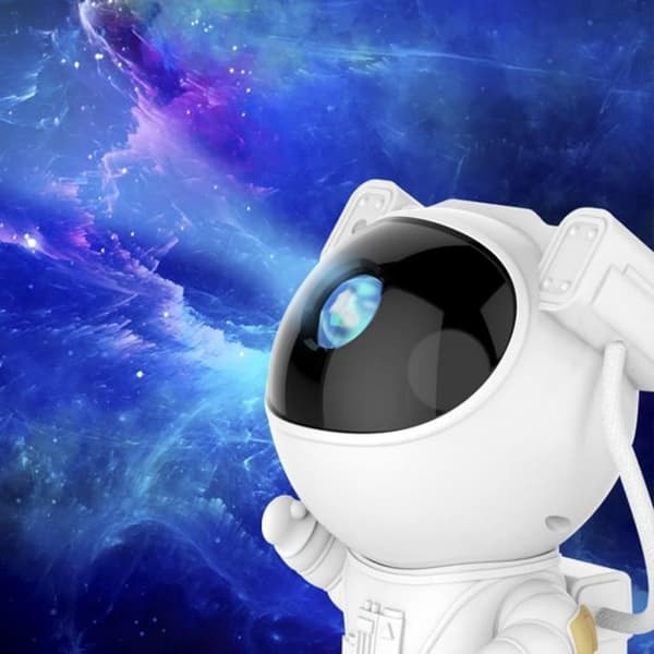 Kreativ astronautstjärna projektionslampa full av stjärnor spaceman projektionsatmosfär lampa