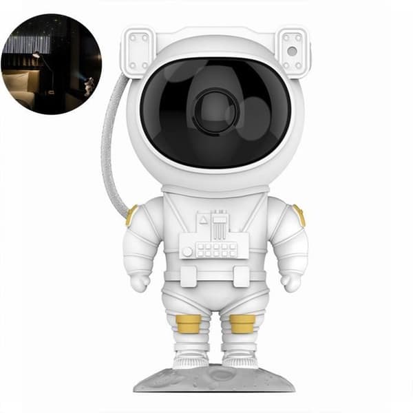 Kreativ astronautstjärna projektionslampa full av stjärnor spaceman projektionsatmosfär lampa