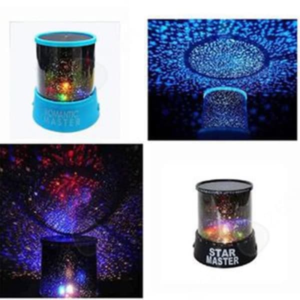 CONFO Night Light Stars Nattlampa vid sängkanten Star Sky Projektor Taklampa för barn Julklappar, svart ljus