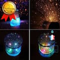 Miniatyrbild 1 av 4: CONFO Night Light Stars Nattlampa vid sängkanten Star Sky Projektor Taklampa för barn Julklappar, svart ljus