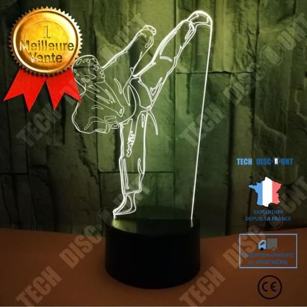 TD® Taekwondo 3D ljus färgglad touch fjärrkontroll