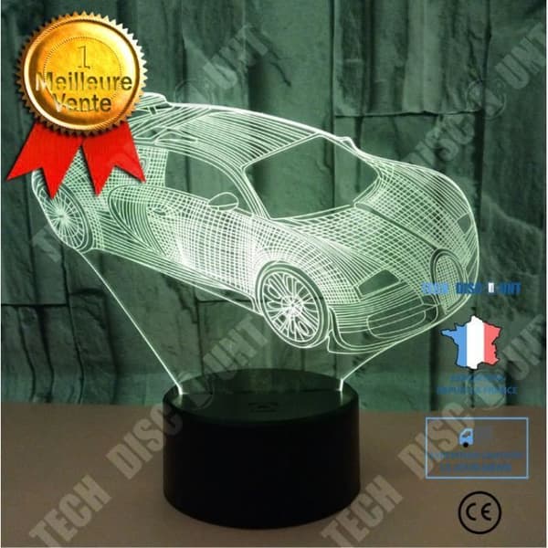 TD® Sports Car 3D Night Light