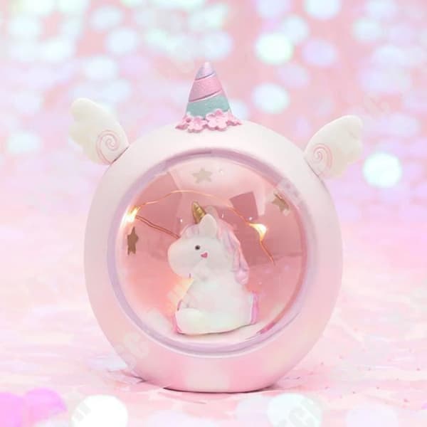 TD® Nattljus , Moon Unicorn Resin Tecknad Barnkammare Lampa för Barn Presenter Leksaker Flicka Barn