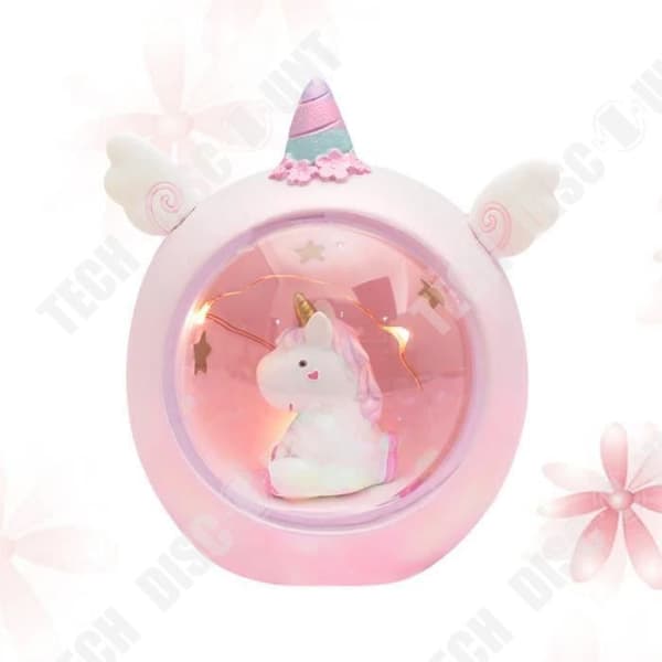 TD® Nattljus , Moon Unicorn Resin Tecknad Barnkammare Lampa för Barn Presenter Leksaker Flicka Barn