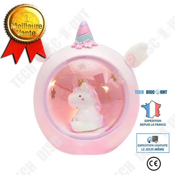 TD® Nattljus , Moon Unicorn Resin Tecknad Barnkammare Lampa för Barn Presenter Leksaker Flicka Barn