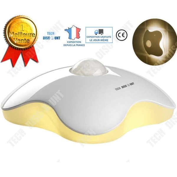 TD® Nattlampa baby barn vuxen bärbar rörelsedetektor enhörning usb led eluttag musikalisk lysande bil