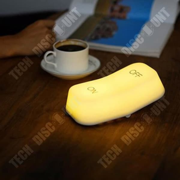TD® Gravity Sensor Baby Nursery Lamp USB Energy Saving On-Off LED Nattljus
