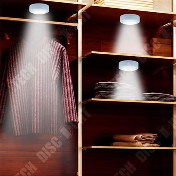 TD® Nattljus lampskåp + fjärrkontroll dimbar färgtemperatur (UTAN batteri)