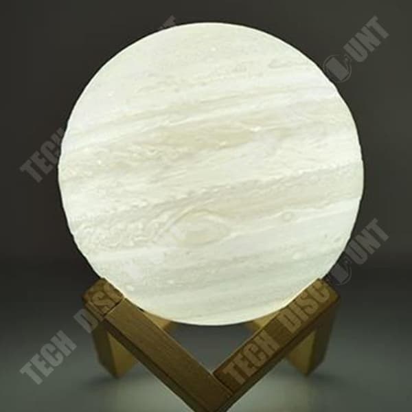TD® 3d Print Färgglad föränderlig lampa Heminredning Jupiter Lights Nattljus