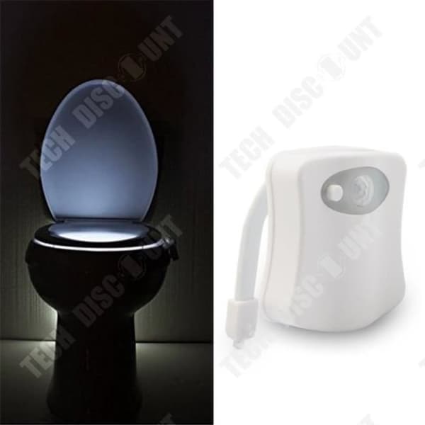 TD® Toalettlampa Nattlampa LED Rörelsesensor Belysning för WC- Skålsits- Badrum- Skåp- Handfat- Hink