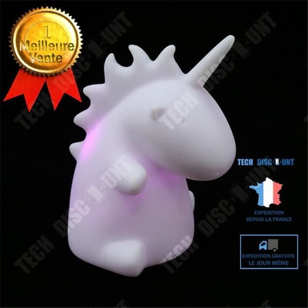 TD® Unicorn Night Light 4,4" - Lila