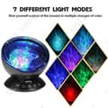 Miniatyrbild 3 av 3: TD® Ocean Night Light LED-projektionslampa med fjärrkontroll Bordslampa med 7 musikljusfärger svart -LAV