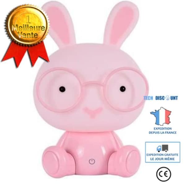TD® Söt Baby Sovrumslampa Kanin Nattlampa LED Nattlampa Julklapp Sängdekor Barn Glasögon Kaniner Lampor