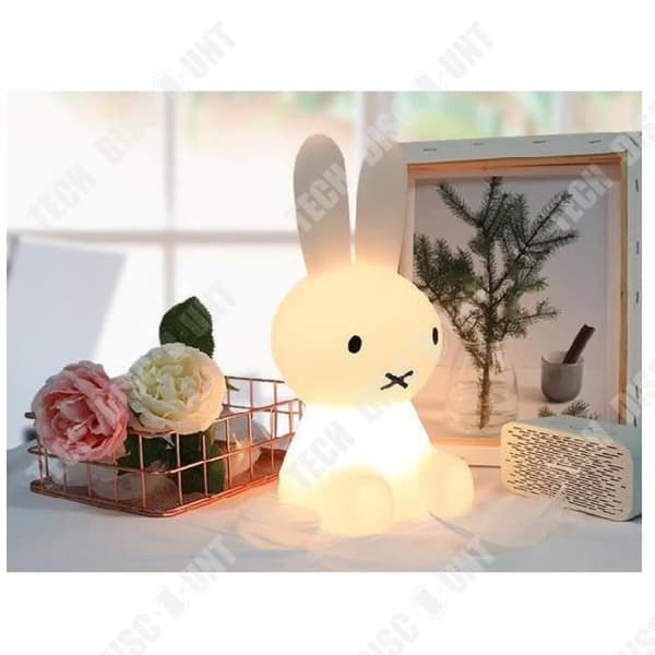 TD® 50CM Kanin Led Nattljus Dimbar för Barn Baby Barn Present Tecknad Djur Dekorativ Lampa Bedside Sovrum