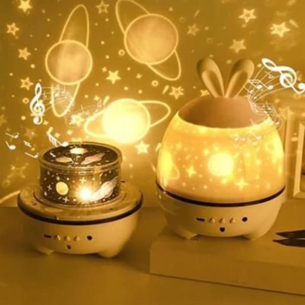 TD® Projektor Starlight Rotation LED Uppladdningsbart Star Night Light
