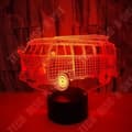 Miniatyrbild 3 av 4: TD® 3D färgglad touch nattlampa vit RE1683