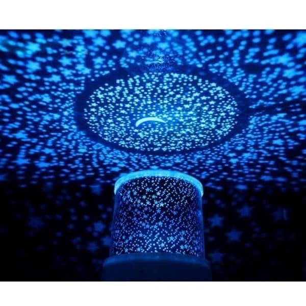 TD® Blue Star LED-projektorlampa - Galaxy Effect Night Light Romantisk present till baby-barnälskare