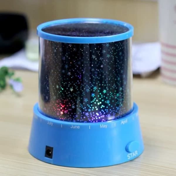 TD® Blue Star LED-projektorlampa - Galaxy Effect Night Light Romantisk present till baby-barnälskare