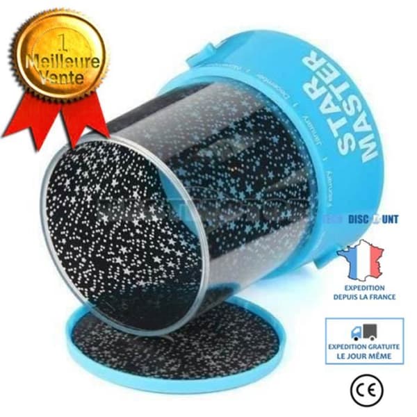 TD® Blue Star LED-projektorlampa - Galaxy Effect Night Light Romantisk present till baby-barnälskare