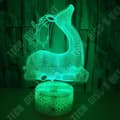 Miniatyrbild 2 av 4: TD® xm9986-Nattljus 7 färger Gradient Sika Deer Night Lights 3D Led Touch Touch Switch Skrivbordslampa Usb Child