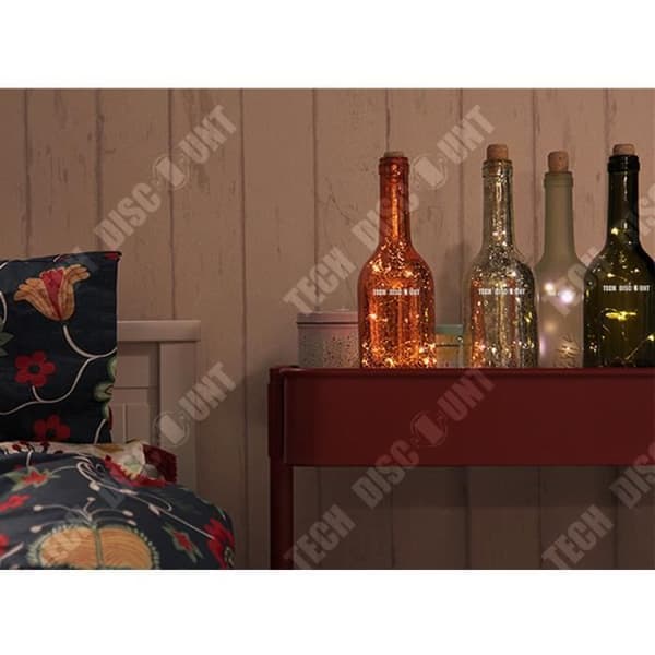 TD® Ljus Flasklampa Retro Gåva Kreativ Romantisk LED Bordsskiva Hem Sovrumsdekoration Nattljus Alla hjärtans dag Nattljus