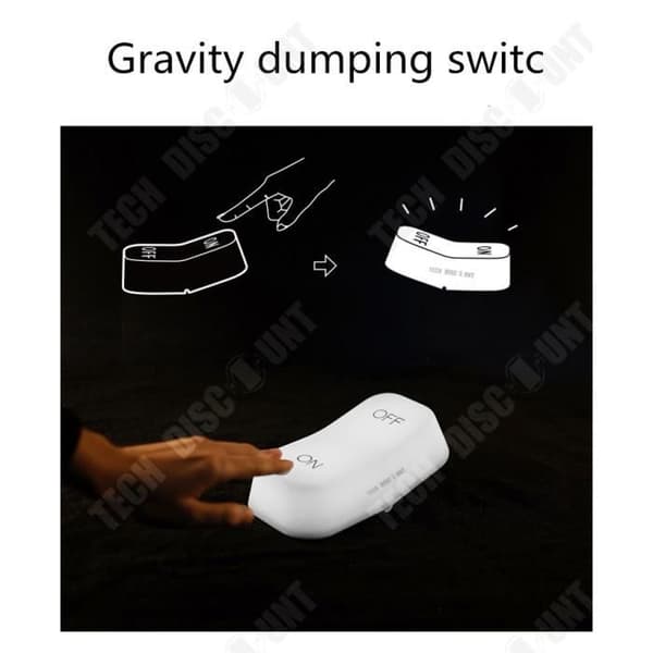 TD® Nattlampa för barn baby lysande led-lampa varmvit belysning nattlampa sovrum vardagsrum strömbrytare autonomi säker dekoration