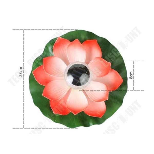 TD® Glödlampa Smart Lamp Utomhus Damm Dekoration- Solar Aquaplaning Lotus Light- Färgglad LED Lotus Lampa